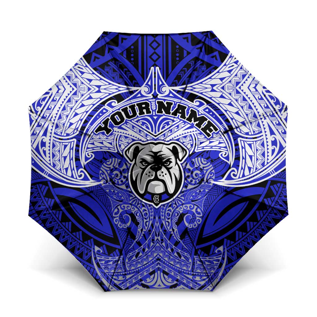 Personalized Canterbury-Bankstown Bulldogs Umbrella Polynesian Tribal Pattern Style