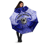 Personalized Canterbury-Bankstown Bulldogs Umbrella Polynesian Tribal Pattern Style