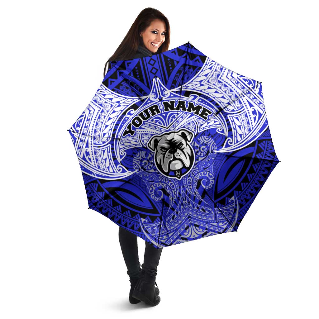 Personalized Canterbury-Bankstown Bulldogs Umbrella Polynesian Tribal Pattern Style
