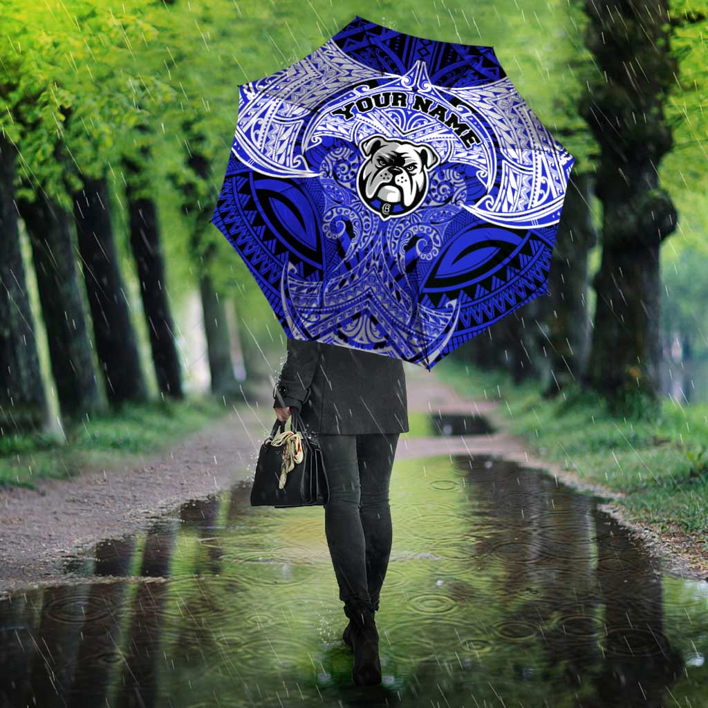 Personalized Canterbury-Bankstown Bulldogs Umbrella Polynesian Tribal Pattern Style