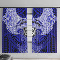 Personalized Canterbury-Bankstown Bulldogs Window Curtain Polynesian Tribal Pattern Style