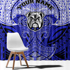 Personalized Canterbury-Bankstown Bulldogs Window Curtain Polynesian Tribal Pattern Style