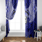 Personalized Canterbury-Bankstown Bulldogs Window Curtain Polynesian Tribal Pattern Style