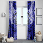 Personalized Canterbury-Bankstown Bulldogs Window Curtain Polynesian Tribal Pattern Style