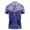Personalized Canterbury-Bankstown Bulldogs Zipper Polo Shirt Polynesian Tribal Pattern Style