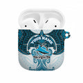 Personalized Cronulla-Sutherland Sharks AirPods Case Polynesian Tribal Pattern Style
