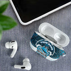 Personalized Cronulla-Sutherland Sharks AirPods Case Polynesian Tribal Pattern Style