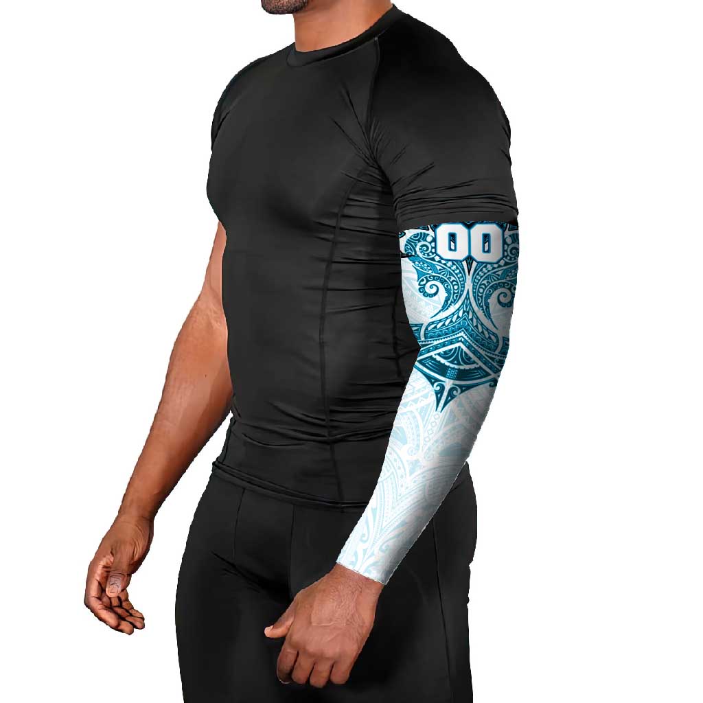 Personalized Cronulla-Sutherland Sharks Arm Sleeves Polynesian Tribal Pattern Style