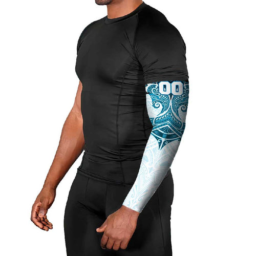 Personalized Cronulla-Sutherland Sharks Arm Sleeves Polynesian Tribal Pattern Style