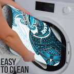 Personalized Cronulla-Sutherland Sharks Bathroom Set Polynesian Tribal Pattern Style