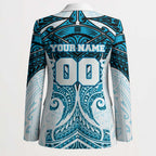 Personalized Cronulla-Sutherland Sharks Blazer Polynesian Tribal Pattern Style