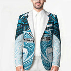 Personalized Cronulla-Sutherland Sharks Blazer Polynesian Tribal Pattern Style