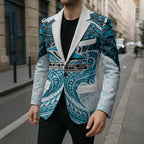 Personalized Cronulla-Sutherland Sharks Blazer Polynesian Tribal Pattern Style