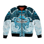 Personalized Cronulla-Sutherland Sharks Bomber Jacket Polynesian Tribal Pattern Style