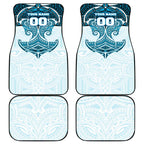 Personalized Cronulla-Sutherland Sharks Car Mats Polynesian Tribal Pattern Style