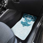 Personalized Cronulla-Sutherland Sharks Car Mats Polynesian Tribal Pattern Style
