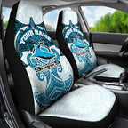 Personalized Cronulla-Sutherland Sharks Car Seat Cover Polynesian Tribal Pattern Style