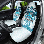 Personalized Cronulla-Sutherland Sharks Car Seat Cover Polynesian Tribal Pattern Style