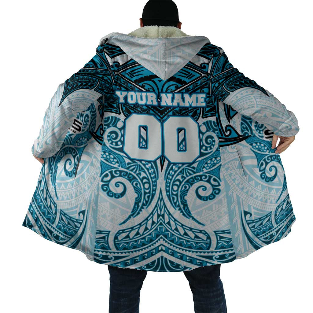 Personalized Cronulla-Sutherland Sharks Cloak Polynesian Tribal Pattern Style