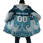 Personalized Cronulla-Sutherland Sharks Cloak Polynesian Tribal Pattern Style