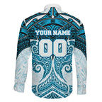 Personalized Cronulla-Sutherland Sharks Family Matching Mermaid Dress and Hawaiian Shirt Polynesian Tribal Pattern Style