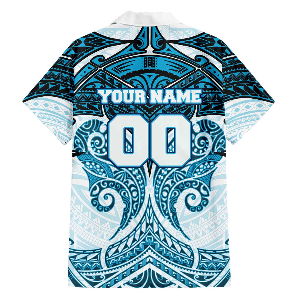 Personalized Cronulla-Sutherland Sharks Family Matching Tank Maxi Dress and Hawaiian Shirt Polynesian Tribal Pattern Style