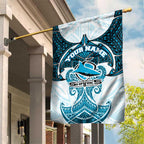 Personalized Cronulla-Sutherland Sharks Garden Flag Polynesian Tribal Pattern Style