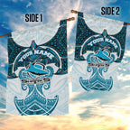 Personalized Cronulla-Sutherland Sharks Garden Flag Polynesian Tribal Pattern Style