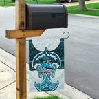 Personalized Cronulla-Sutherland Sharks Garden Flag Polynesian Tribal Pattern Style
