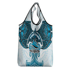 Personalized Cronulla-Sutherland Sharks Grocery Bag Polynesian Tribal Pattern Style