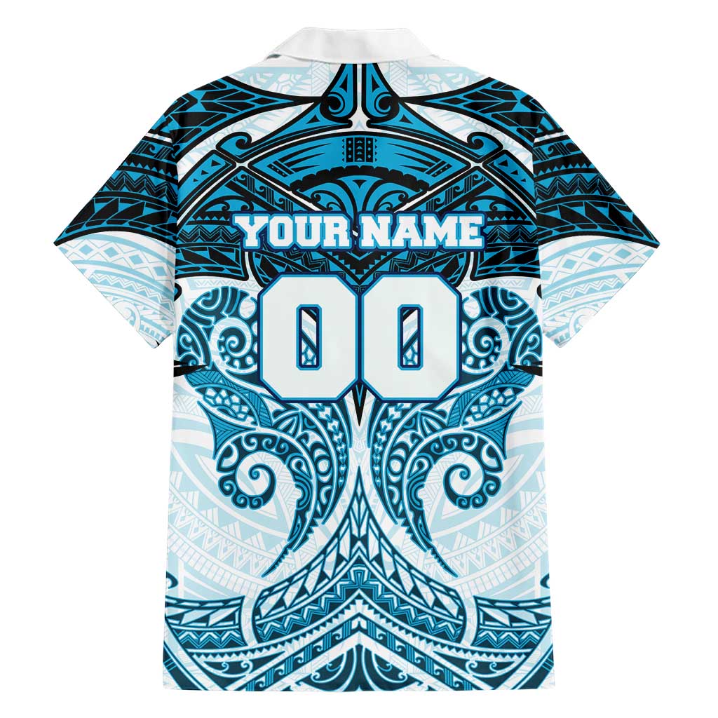 Personalized Cronulla-Sutherland Sharks Hawaiian Shirt Polynesian Tribal Pattern Style