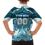 Personalized Cronulla-Sutherland Sharks Hawaiian Shirt Polynesian Tribal Pattern Style