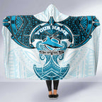 Personalized Cronulla-Sutherland Sharks Hooded Blanket Polynesian Tribal Pattern Style