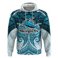 Personalized Cronulla-Sutherland Sharks Hoodie Polynesian Tribal Pattern Style
