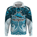 Personalized Cronulla-Sutherland Sharks Hoodie Polynesian Tribal Pattern Style