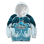 Personalized Cronulla-Sutherland Sharks Kid Hoodie Polynesian Tribal Pattern Style