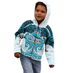 Personalized Cronulla-Sutherland Sharks Kid Hoodie Polynesian Tribal Pattern Style
