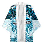 Personalized Cronulla-Sutherland Sharks Kimono Polynesian Tribal Pattern Style