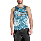 Personalized Cronulla-Sutherland Sharks Men Tank Top Polynesian Tribal Pattern Style