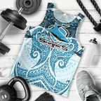 Personalized Cronulla-Sutherland Sharks Men Tank Top Polynesian Tribal Pattern Style