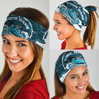 Personalized Cronulla-Sutherland Sharks Neck Gaiter Polynesian Tribal Pattern Style
