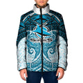 Personalized Cronulla-Sutherland Sharks Padded Jacket Polynesian Tribal Pattern Style