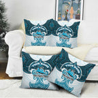Personalized Cronulla-Sutherland Sharks Pillow Cover Polynesian Tribal Pattern Style