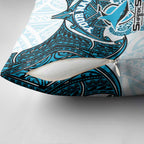 Personalized Cronulla-Sutherland Sharks Pillow Cover Polynesian Tribal Pattern Style