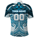 Personalized Cronulla-Sutherland Sharks Polo Shirt Polynesian Tribal Pattern Style