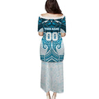 Personalized Cronulla-Sutherland Sharks Puletasi Polynesian Tribal Pattern Style