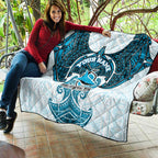 Personalized Cronulla-Sutherland Sharks Quilt Polynesian Tribal Pattern Style