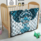 Personalized Cronulla-Sutherland Sharks Quilt Polynesian Tribal Pattern Style