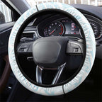 Cronulla-Sutherland Sharks Steering Wheel Cover Polynesian Tribal Pattern Style