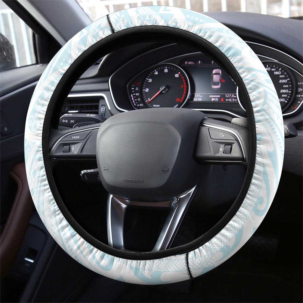 Cronulla-Sutherland Sharks Steering Wheel Cover Polynesian Tribal Pattern Style